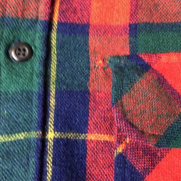 Vintage Shacket Wool Blend Plaid Shirt Sz XLT - Picture 8 of 9